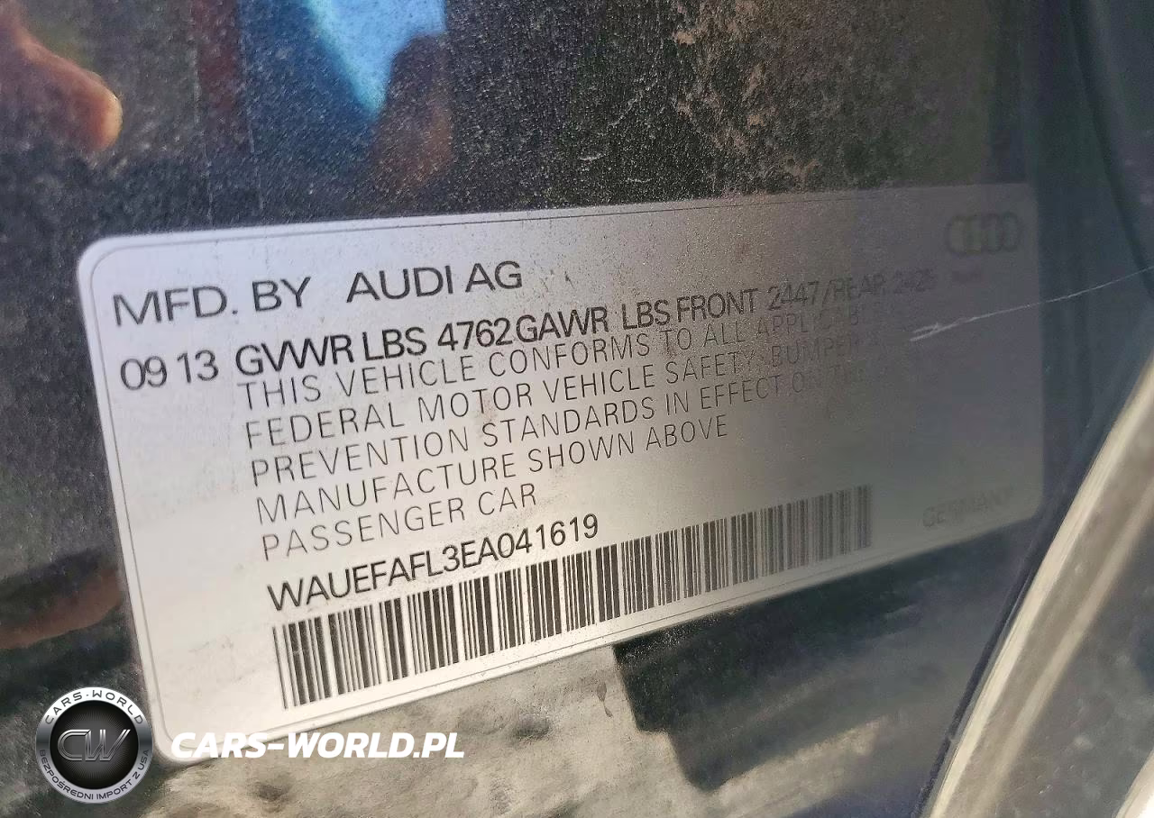 2014 Audi A4 Premium Plus VIN:WAUEFAFL3EA041619 - 12