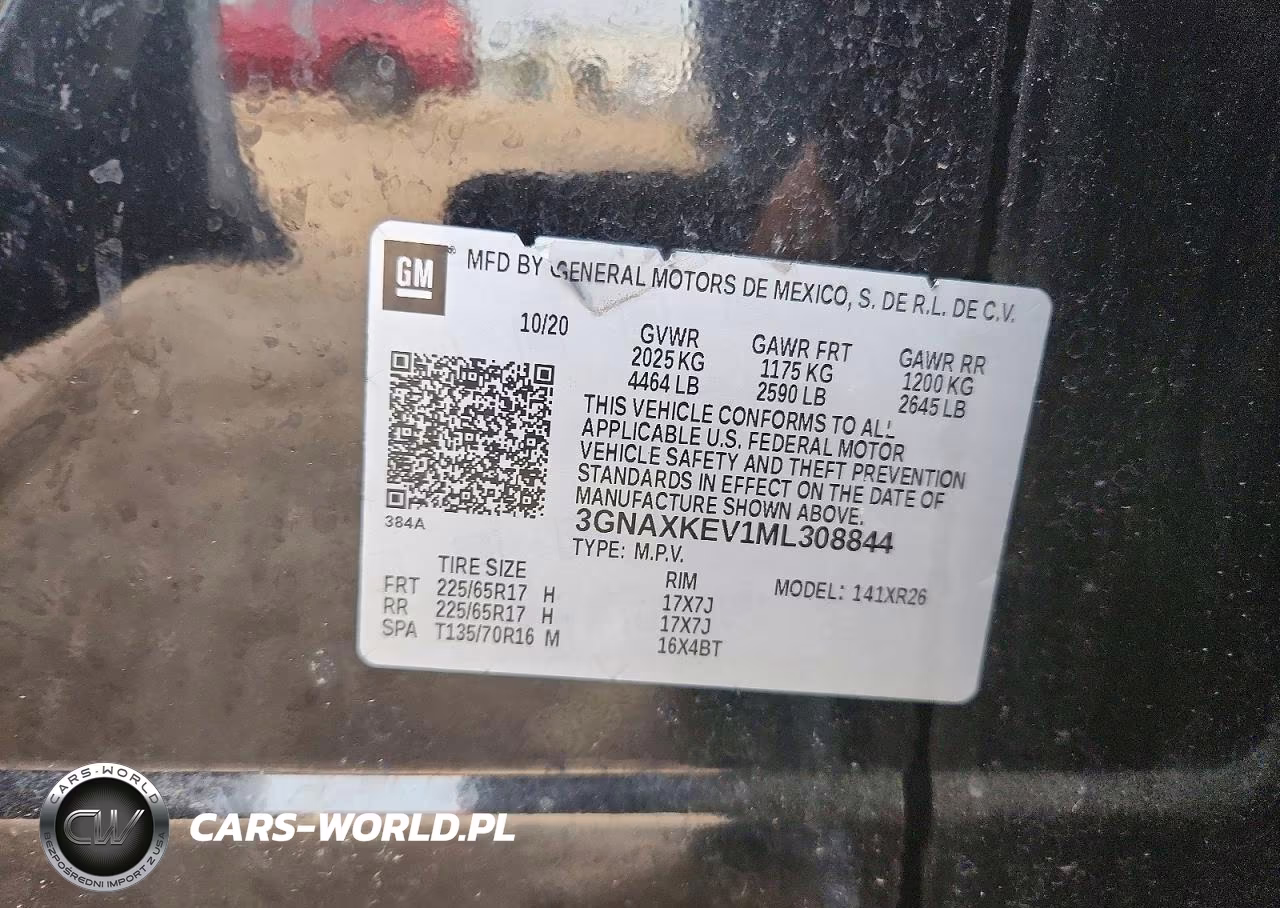 2021 Chevrolet Equinox Lt VIN:3GNAXKEV1ML308844 - 12
