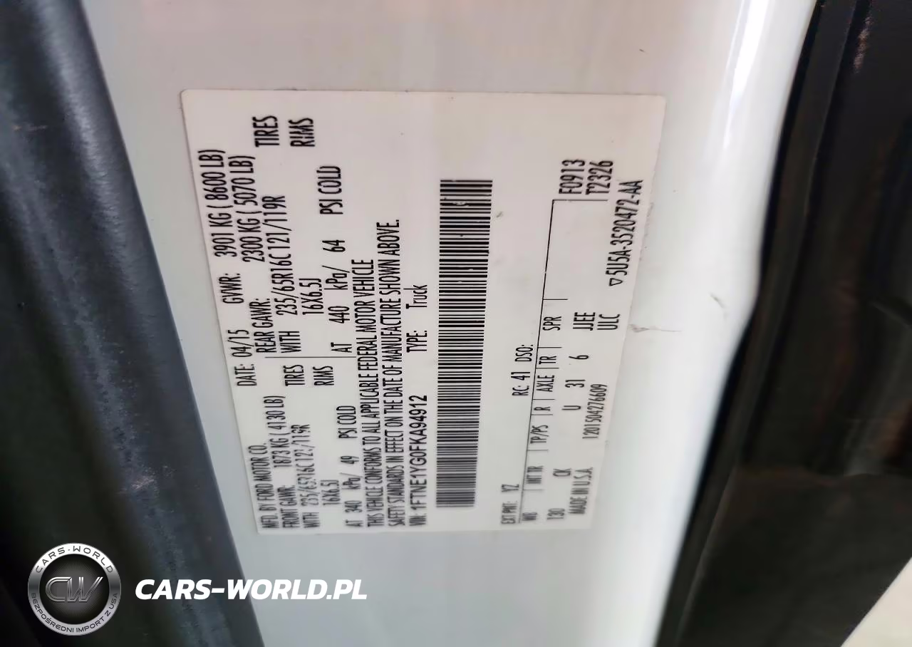 2015 Ford Transit-150 VIN:1FTNE1YG0FKA94912 - 13