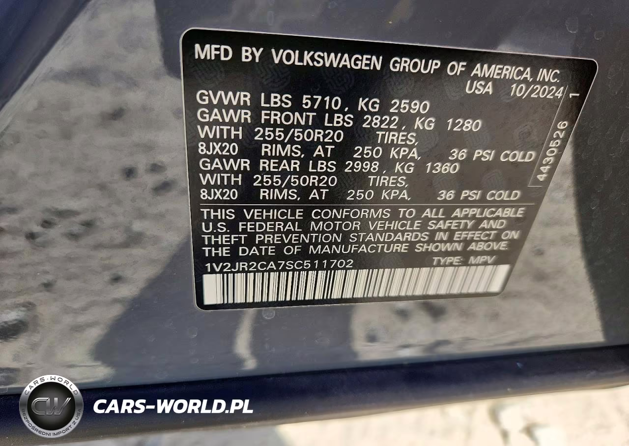 2025 Volkswagen Atlas 2.0T Se W-Technology VIN:1V2JR2CA7SC511702 - 13