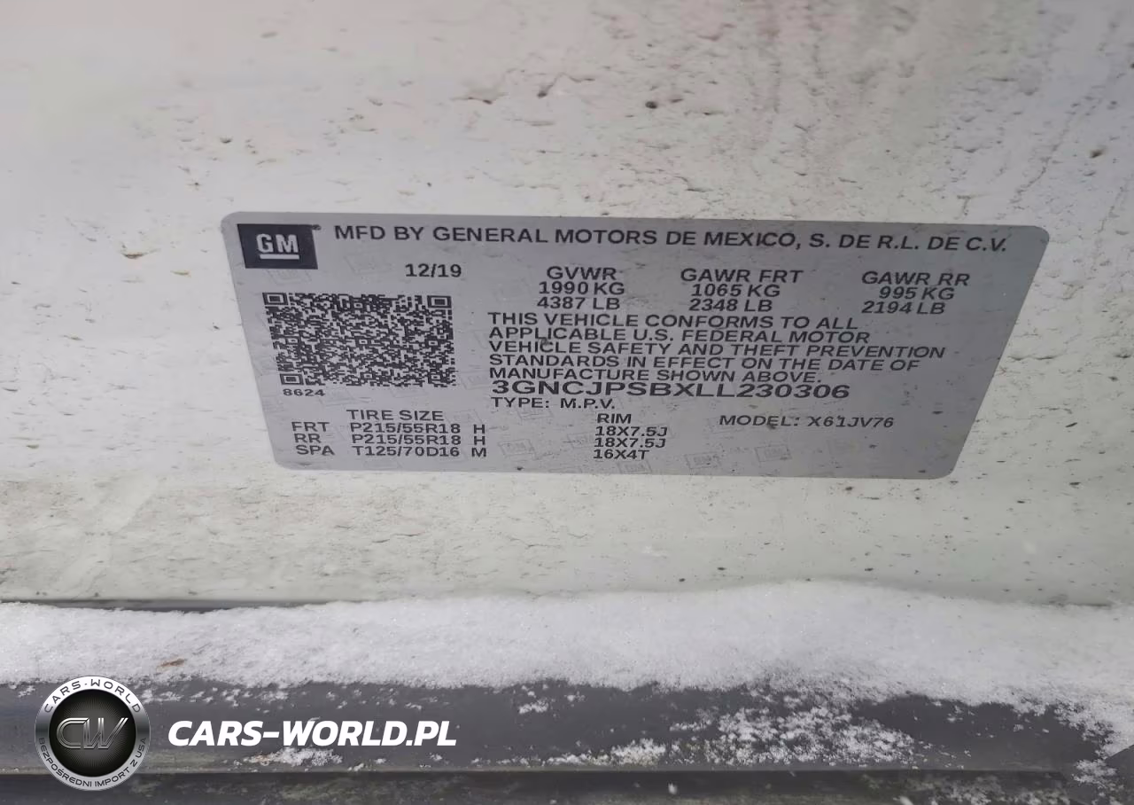 2020 Chevrolet Trax 1Lt VIN:3GNCJPSBXLL230306 - 13