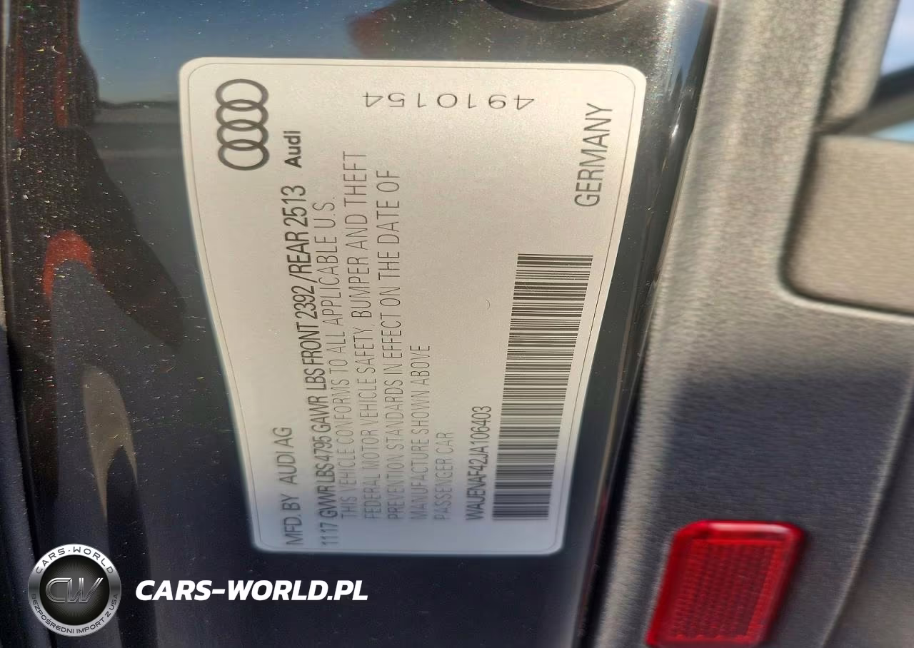 2018 Audi A4 Premium Plus VIN:WAUENAF42JA106403 - 12