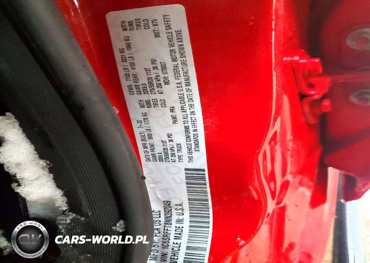 2022 Ram 1500 Big Horn-Lone Star VIN:1C6SRFFT8NN392049 - 12