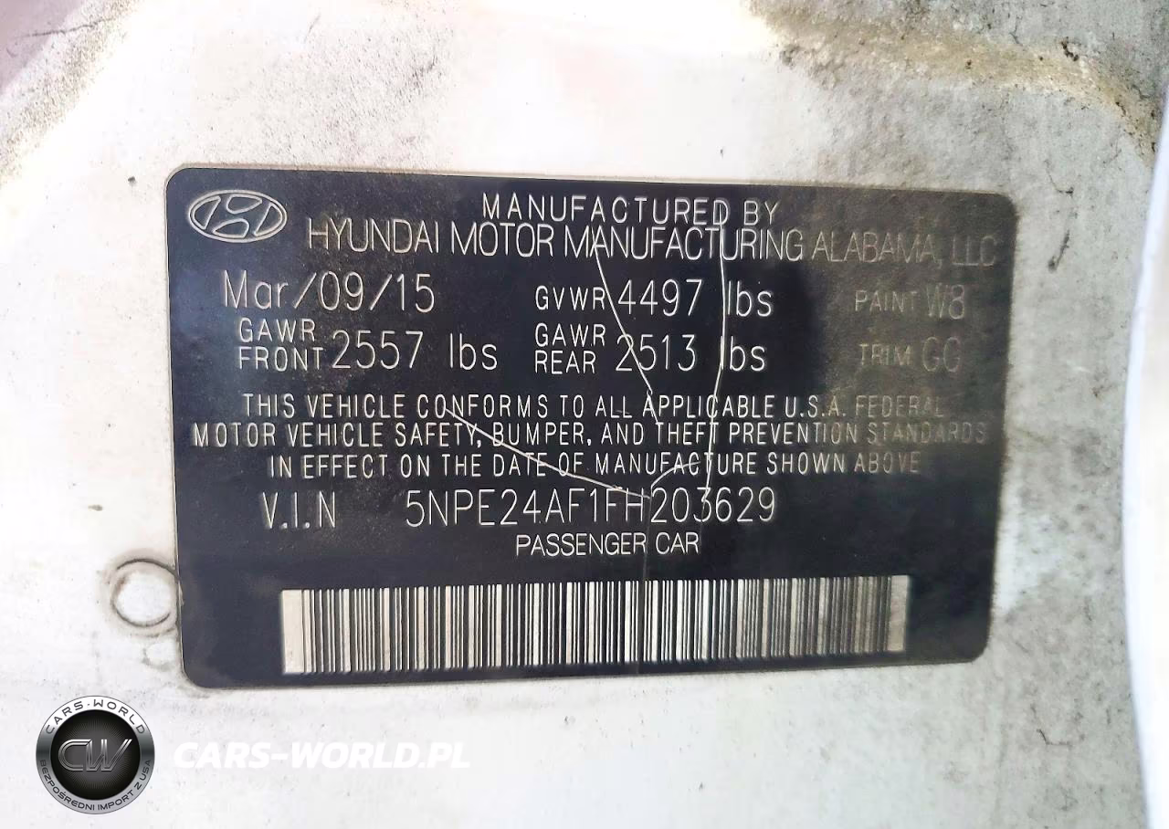 2015 Hyundai Sonata Se VIN:5NPE24AF1FH203629 - 12