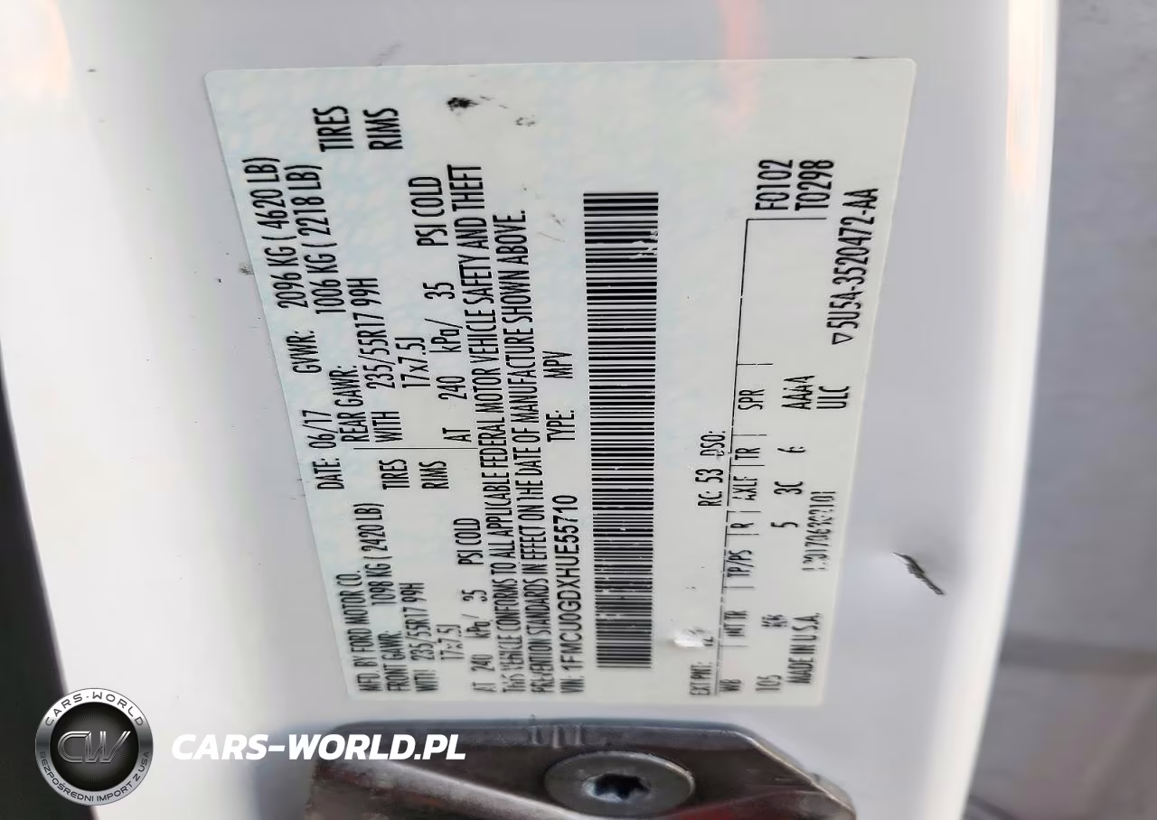 2017 Ford Escape Se VIN:1FMCU0GDXHUE55710 - 13