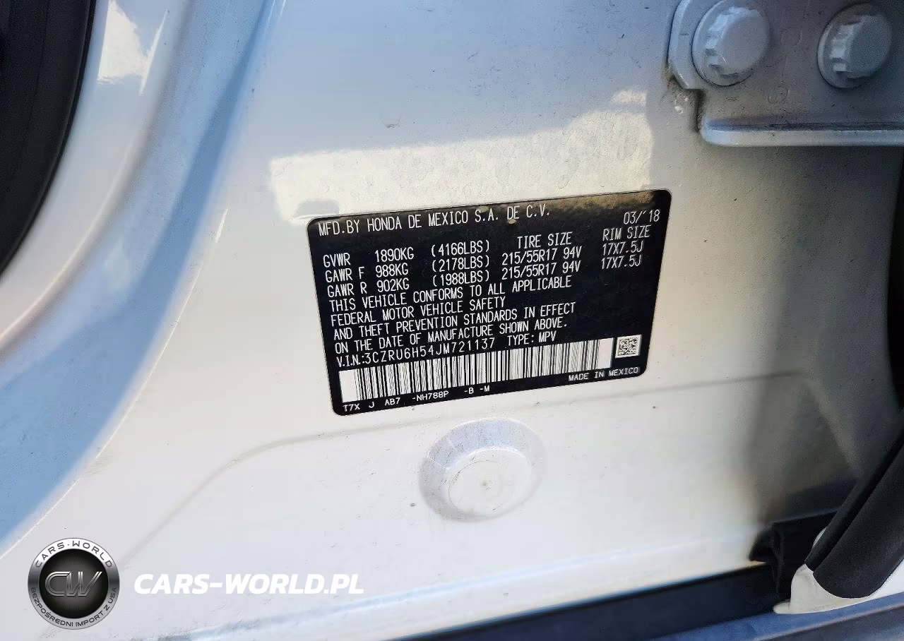 2018 Honda Hr-V Ex VIN:3CZRU6H54JM721137 - 13