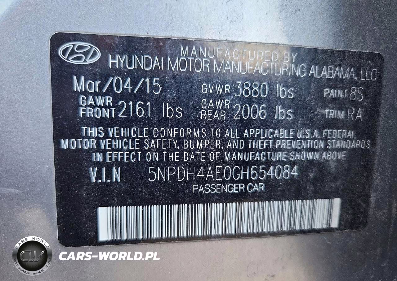 2016 Hyundai Elantra Se VIN:5NPDH4AE0GH654084 - 13