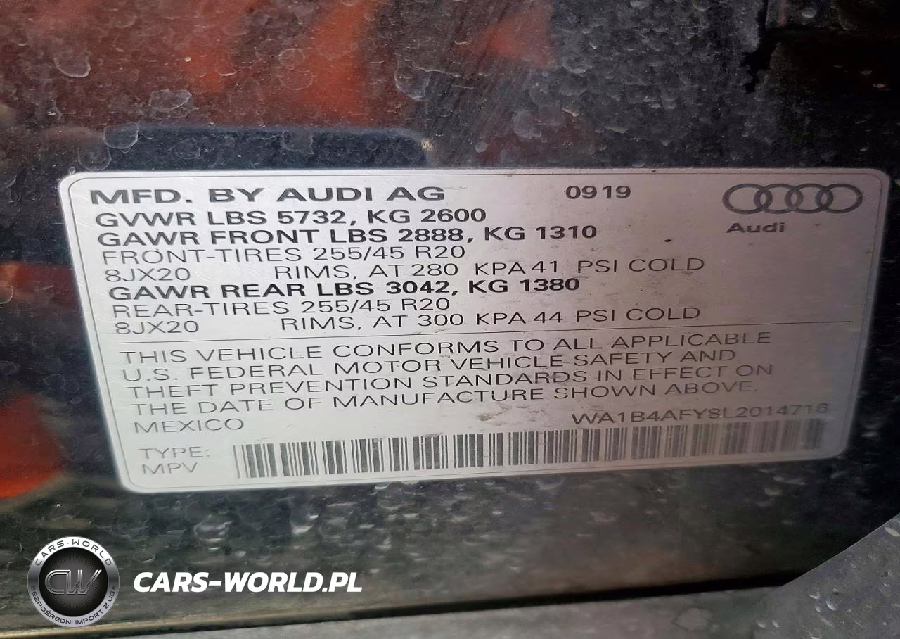 2020 Audi Sq5 Premium Plus VIN:WA1B4AFY8L2014716 - 13