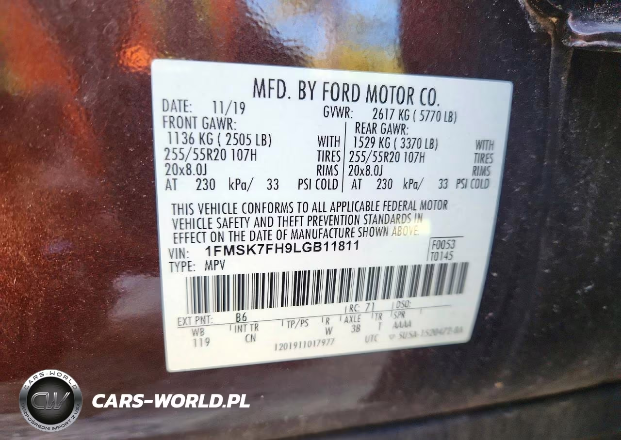 2020 Ford Explorer Limited VIN:1FMSK7FH9LGB11811 - 13