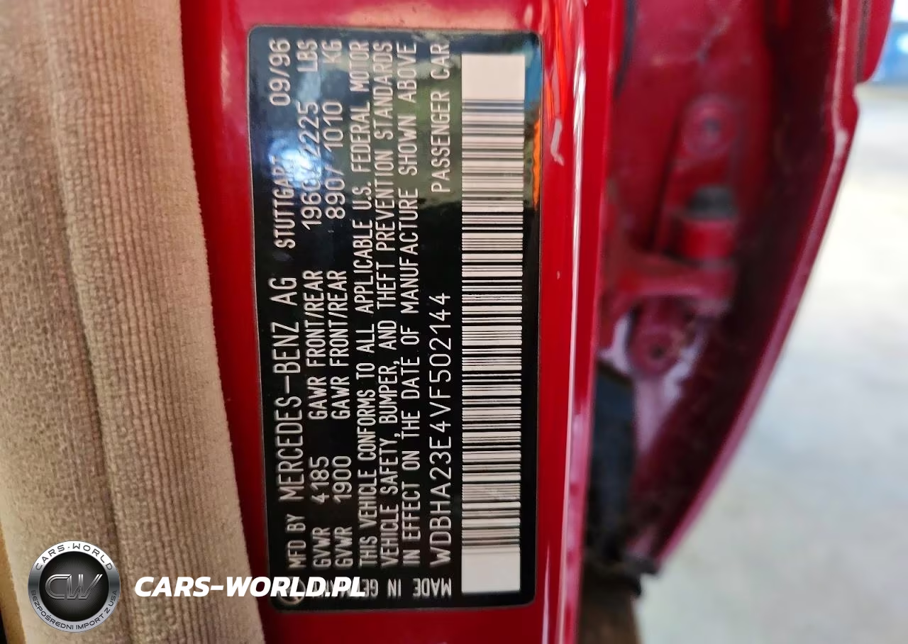 1997 Mercedes-Benz C 230 VIN:WDBHA23E4VF502144 - 12