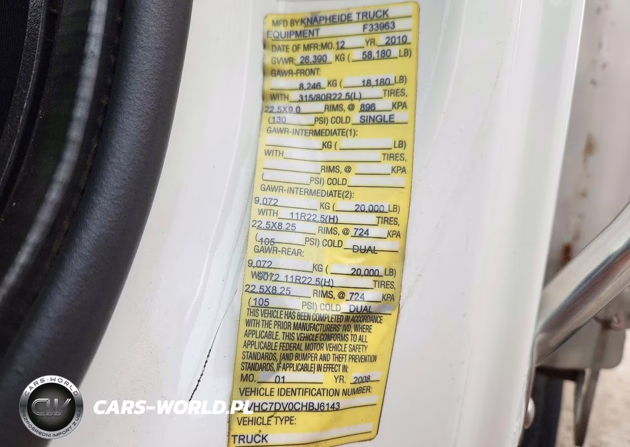 2012 Freightliner Business Class M2 Dump Truck VIN:1FVHC7DV0CHBJ6143 - 12