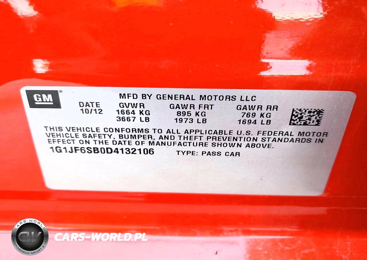 2013 Chevrolet Sonic Ltz VIN:1G1JF6SB0D4132106 - 12