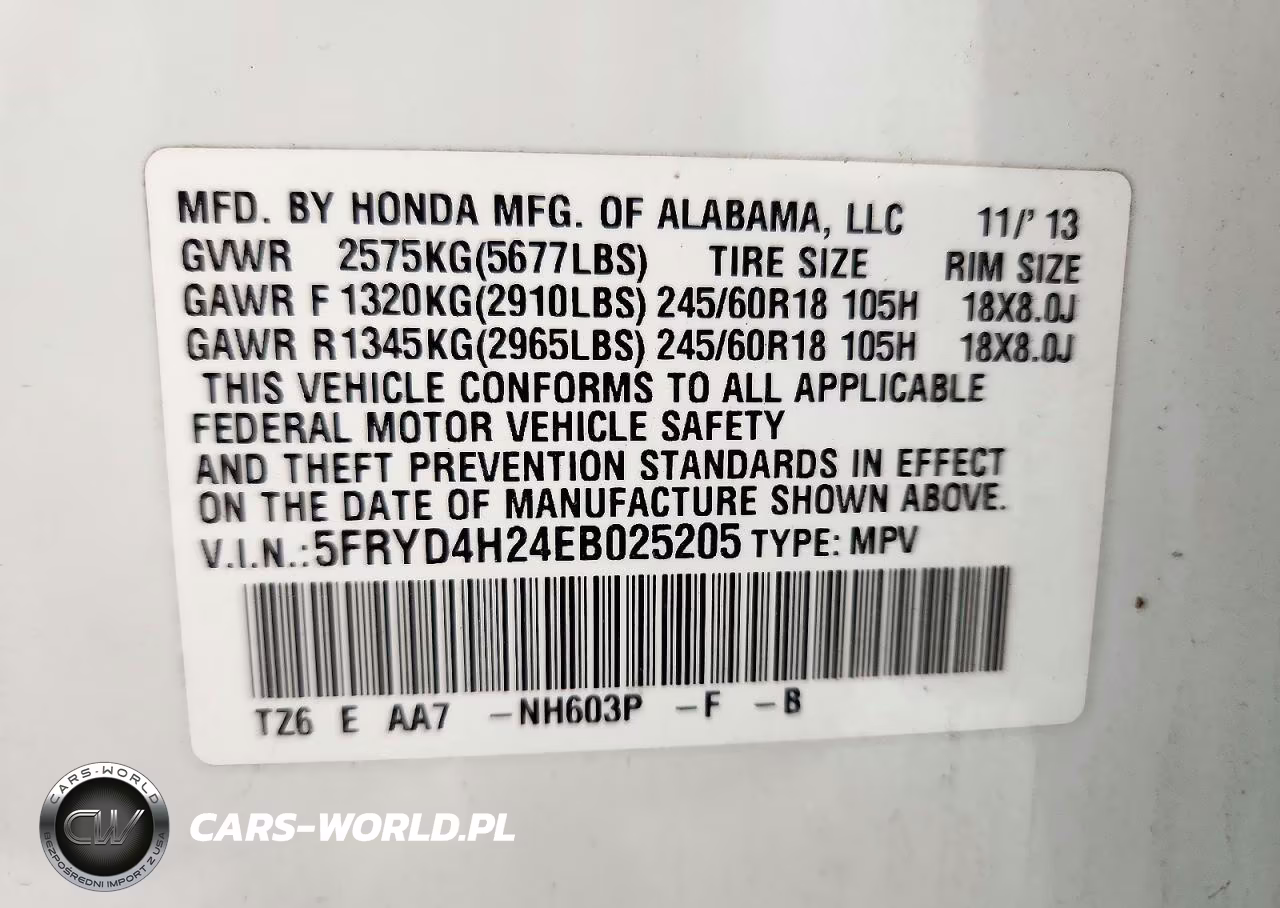 2014 Acura Mdx VIN:5FRYD4H24EB025205 - 13