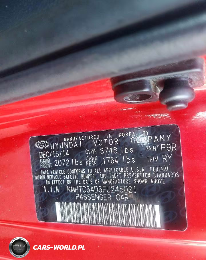 2015 Hyundai Veloster Base VIN:KMHTC6AD6FU245021 - 12