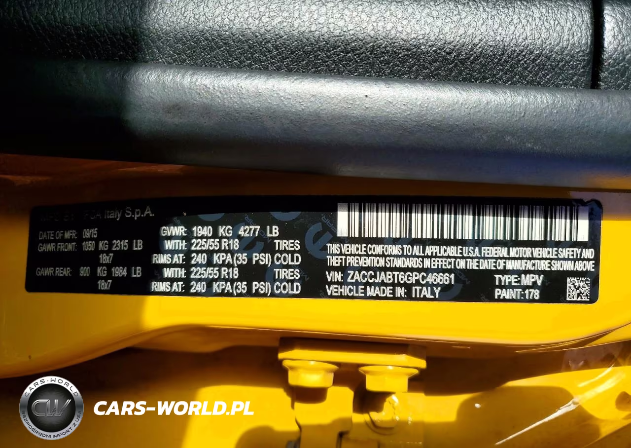 2016 Jeep Renegade Latitude VIN:ZACCJABT6GPC46661 - 14