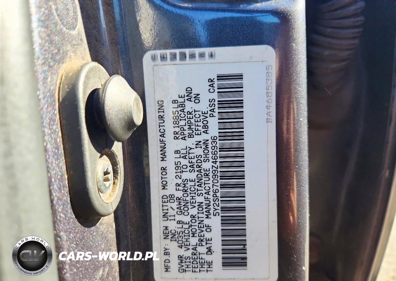 2009 Pontiac Vibe VIN:5Y2SP67099Z466936 - 12