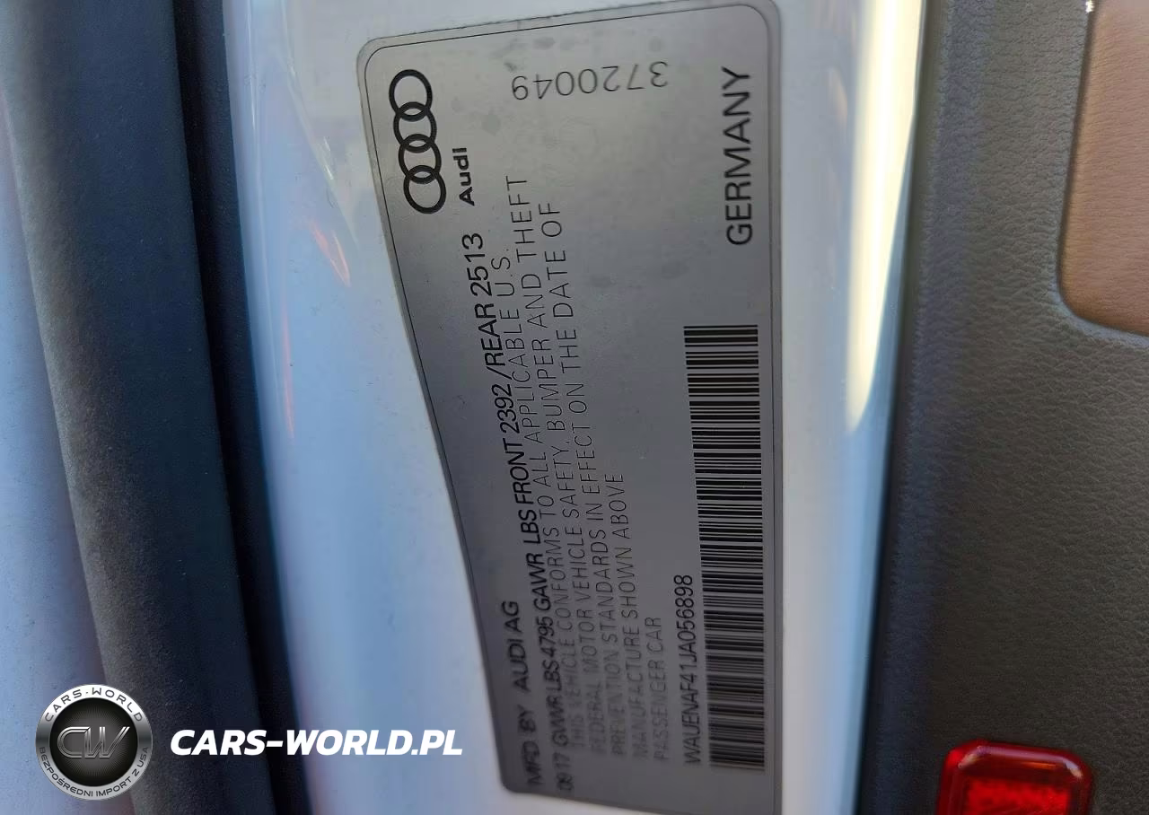 2018 Audi A4 Premium Plus VIN:WAUENAF41JA056898 - 12