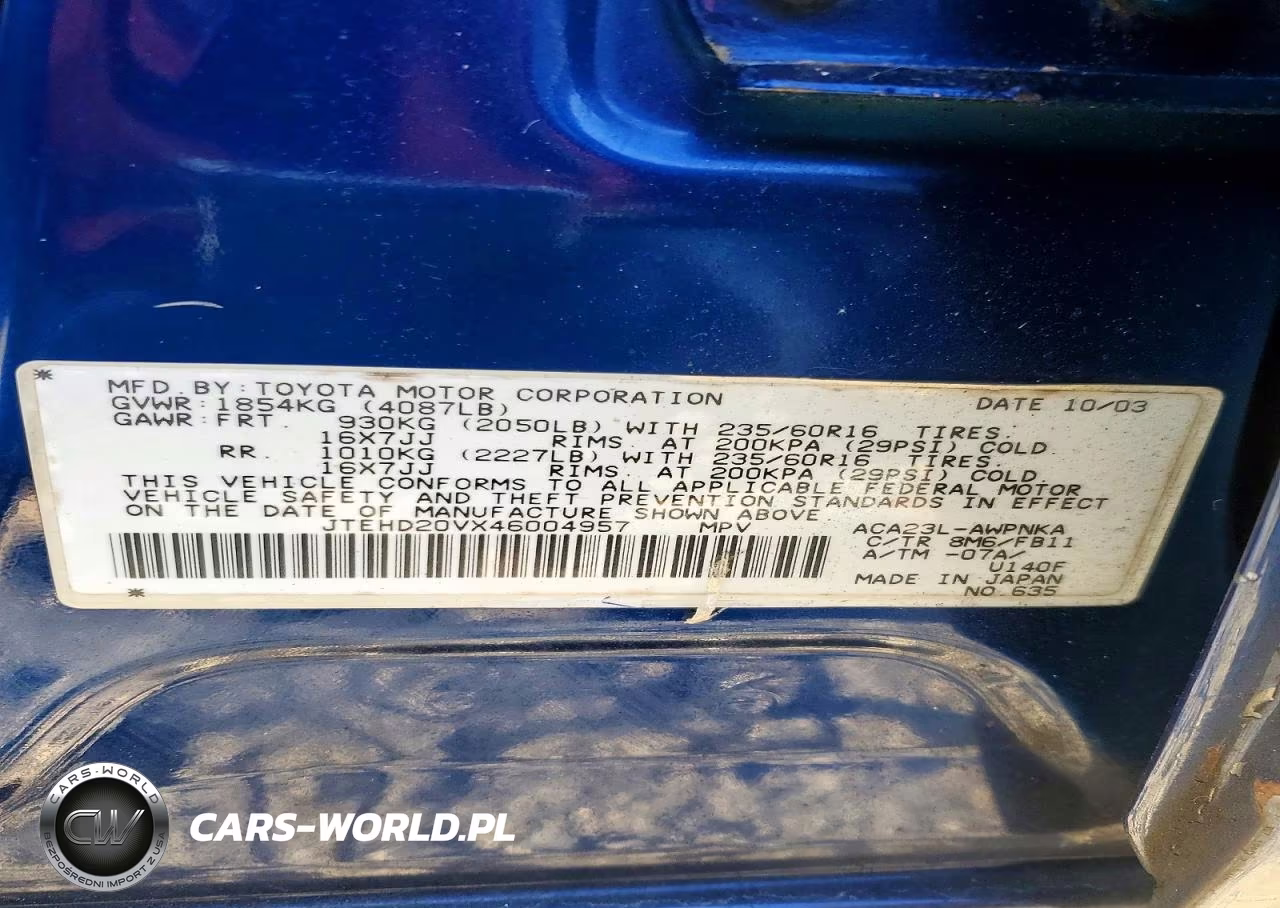 2004 Toyota Rav4 Base VIN:JTEHD20VX46004957 - 13
