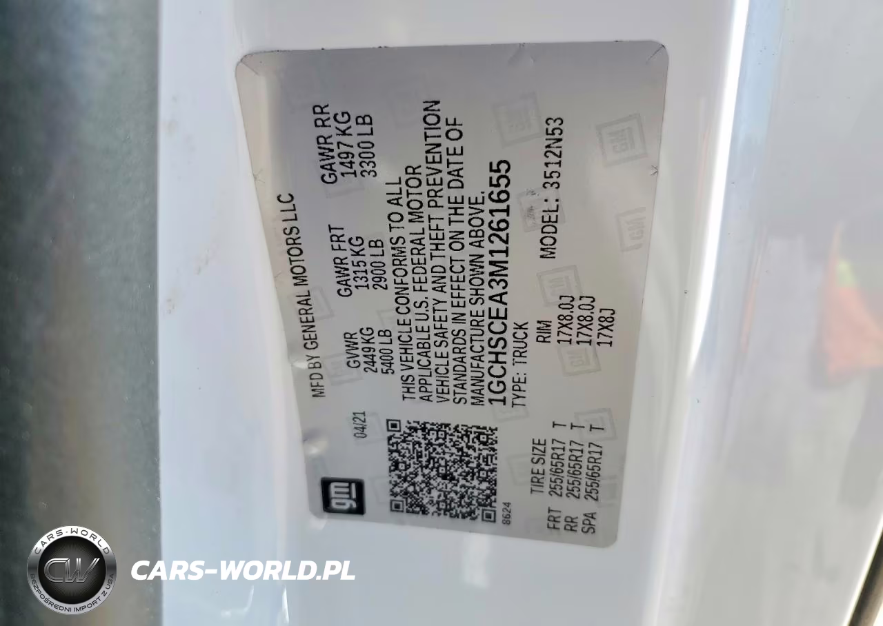 2021 Chevrolet Colorado Lt VIN:1GCHSCEA3M1261655 - 12