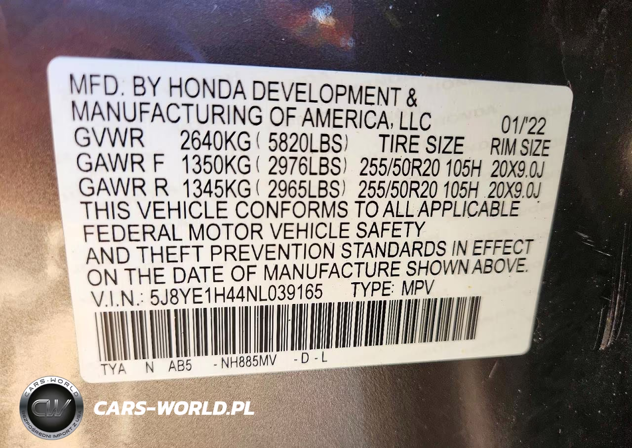 2022 Acura Mdx Technology VIN:5J8YE1H44NL039165 - 13