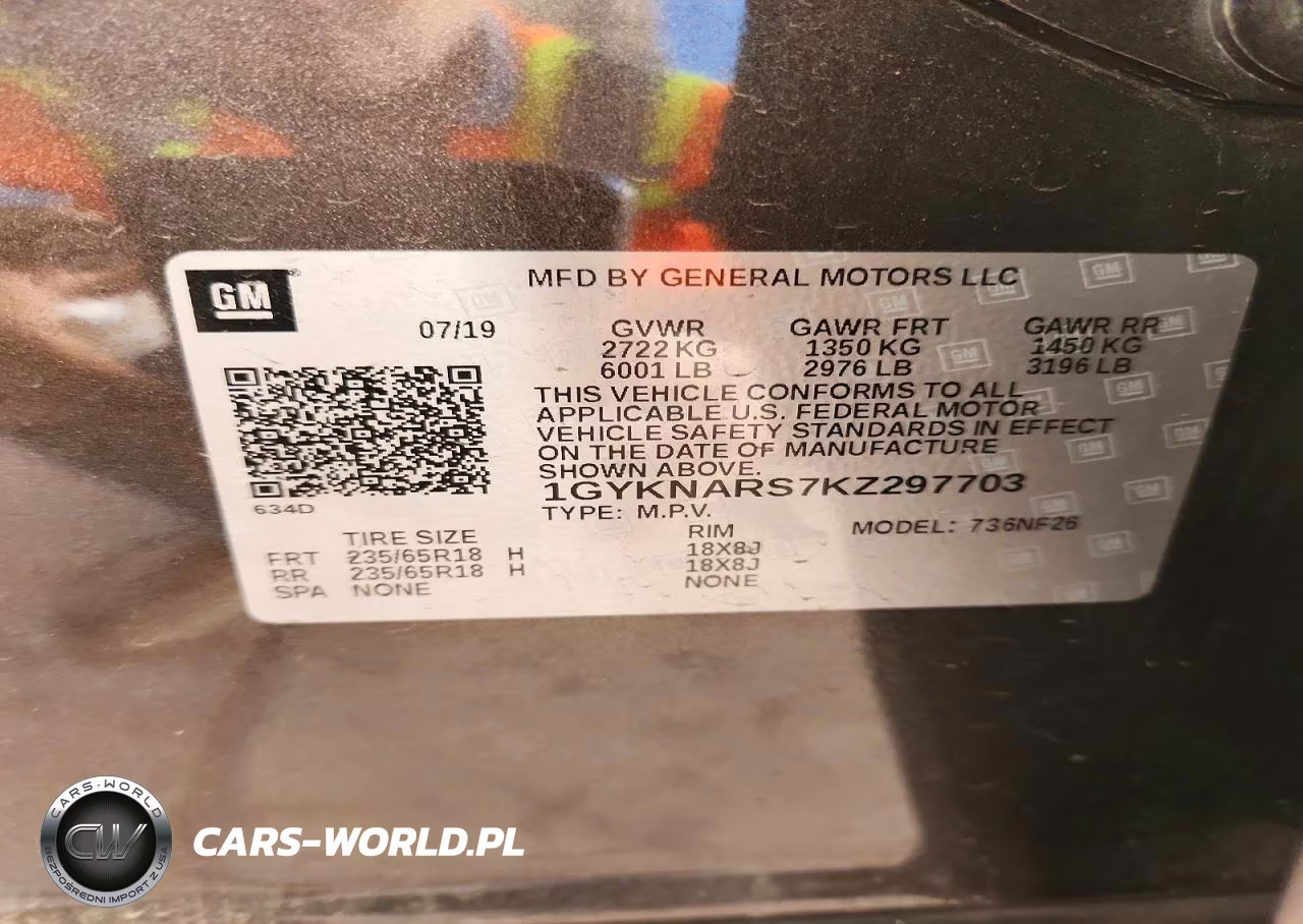 2019 Cadillac Xt5 VIN:1GYKNARS7KZ297703 - 13