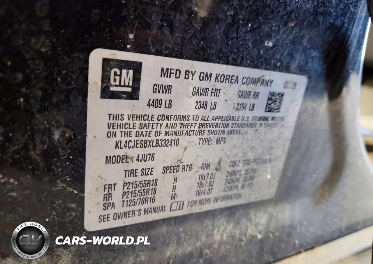 2020 Buick Encore Preferred VIN:KL4CJESBXLB332410 - 13