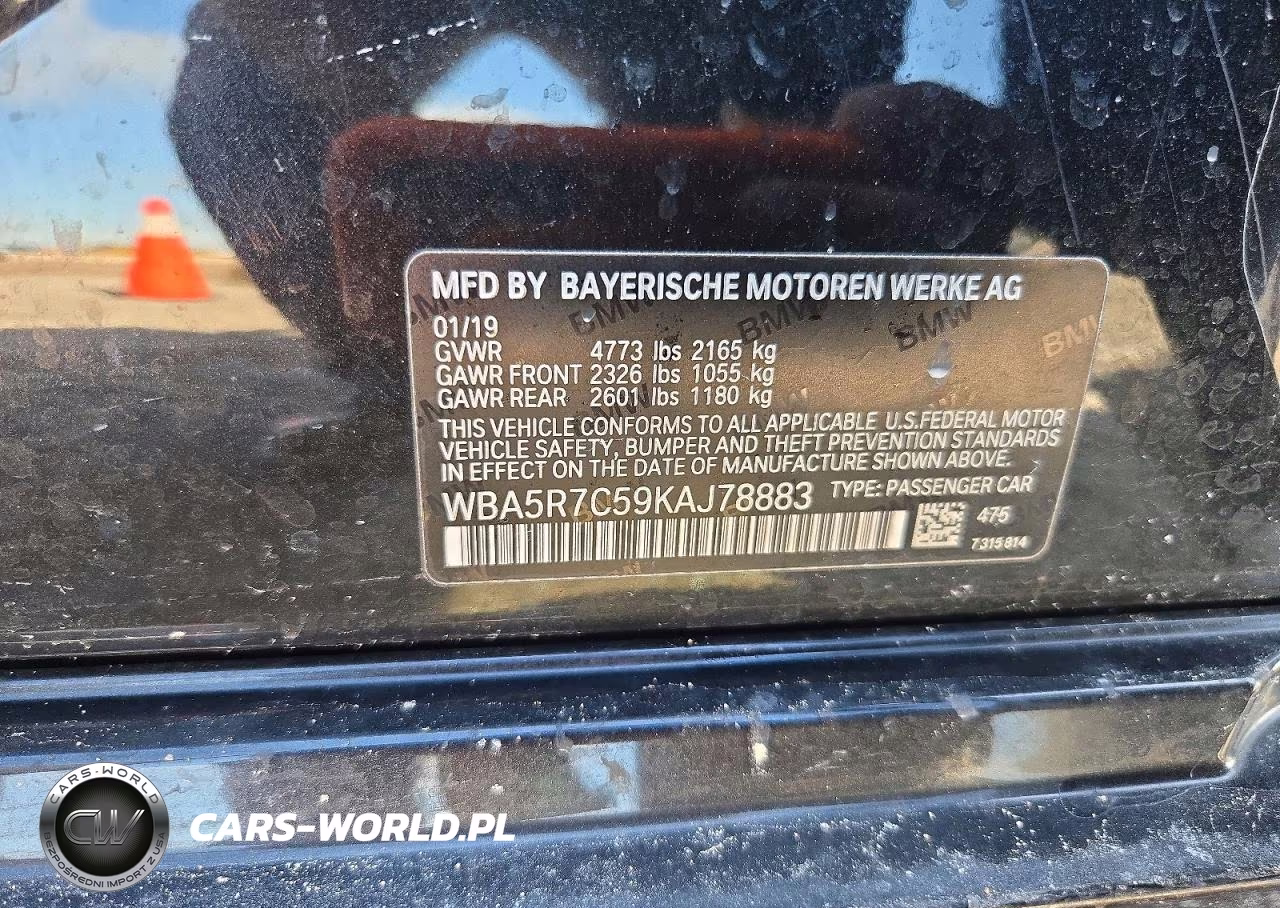2019 BMW 330Xi VIN:WBA5R7C59KAJ78883 - 12