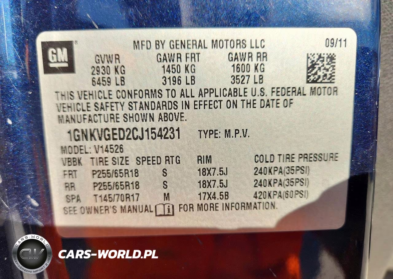 2012 Chevrolet Traverse Lt VIN:1GNKVGED2CJ154231 - 13