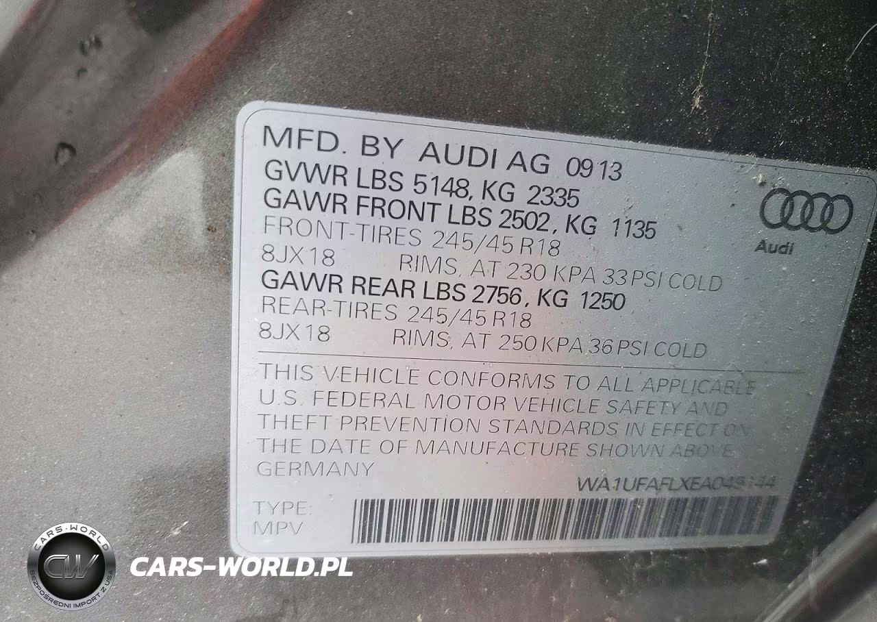 2014 Audi A4 Allroad Premium Plus VIN:WA1UFAFLXEA049144 - 12