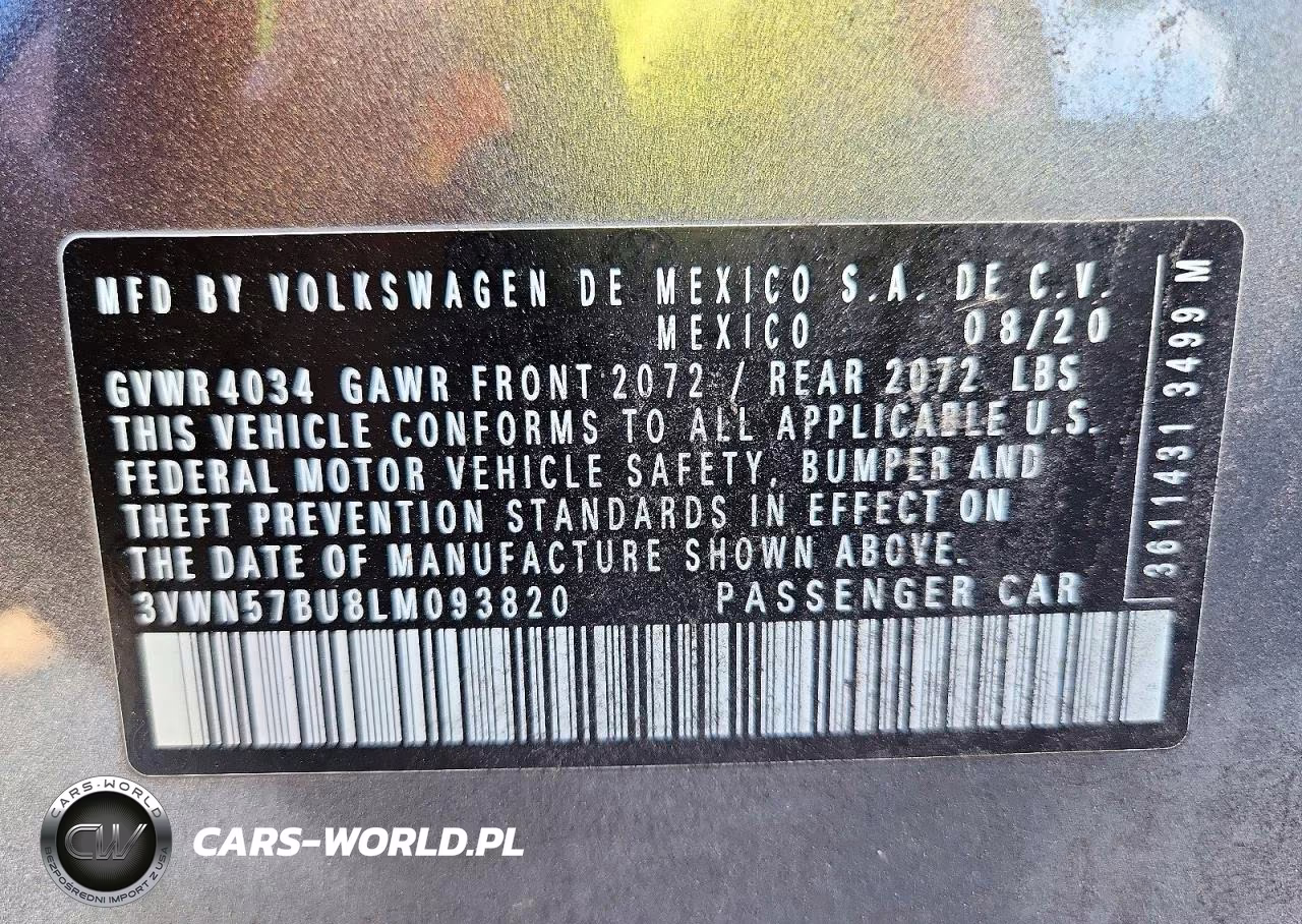 2020 Volkswagen Jetta S VIN:3VWN57BU8LM093820 - 12