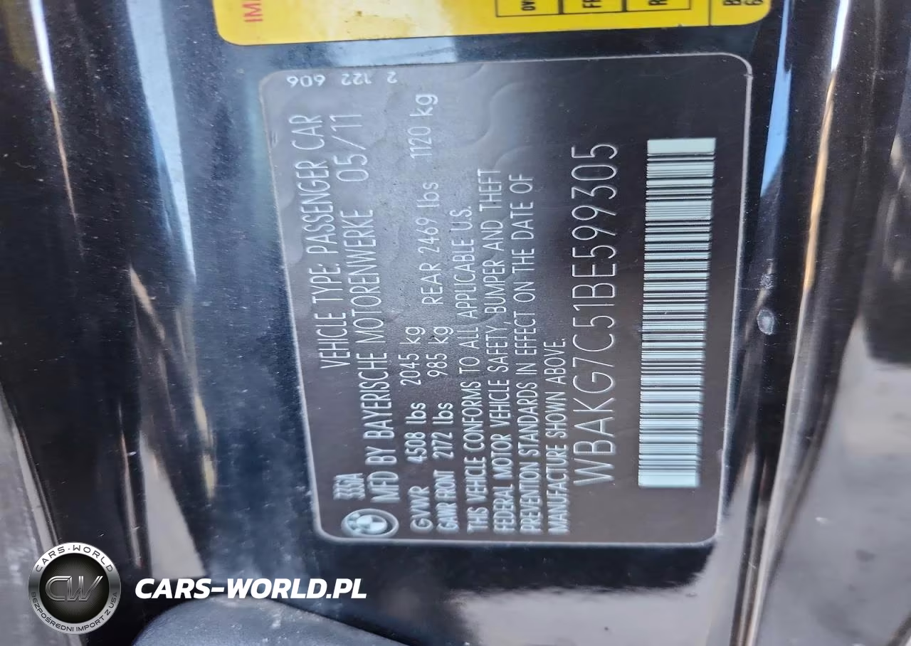 2011 BMW 335 I VIN:WBAKG7C51BE599305 - 12
