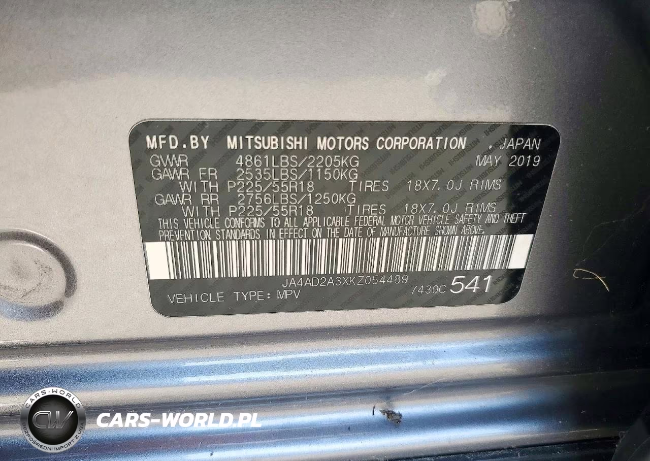 2019 Mitsubishi Outlander Es VIN:JA4AD2A3XKZ054489 - 14