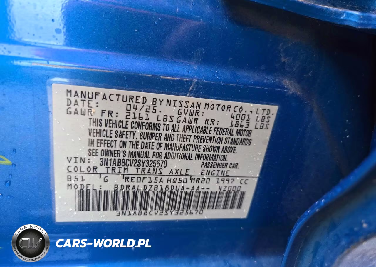 2025 Nissan Sentra Sv VIN:3N1AB8CV2SY325670 - 12