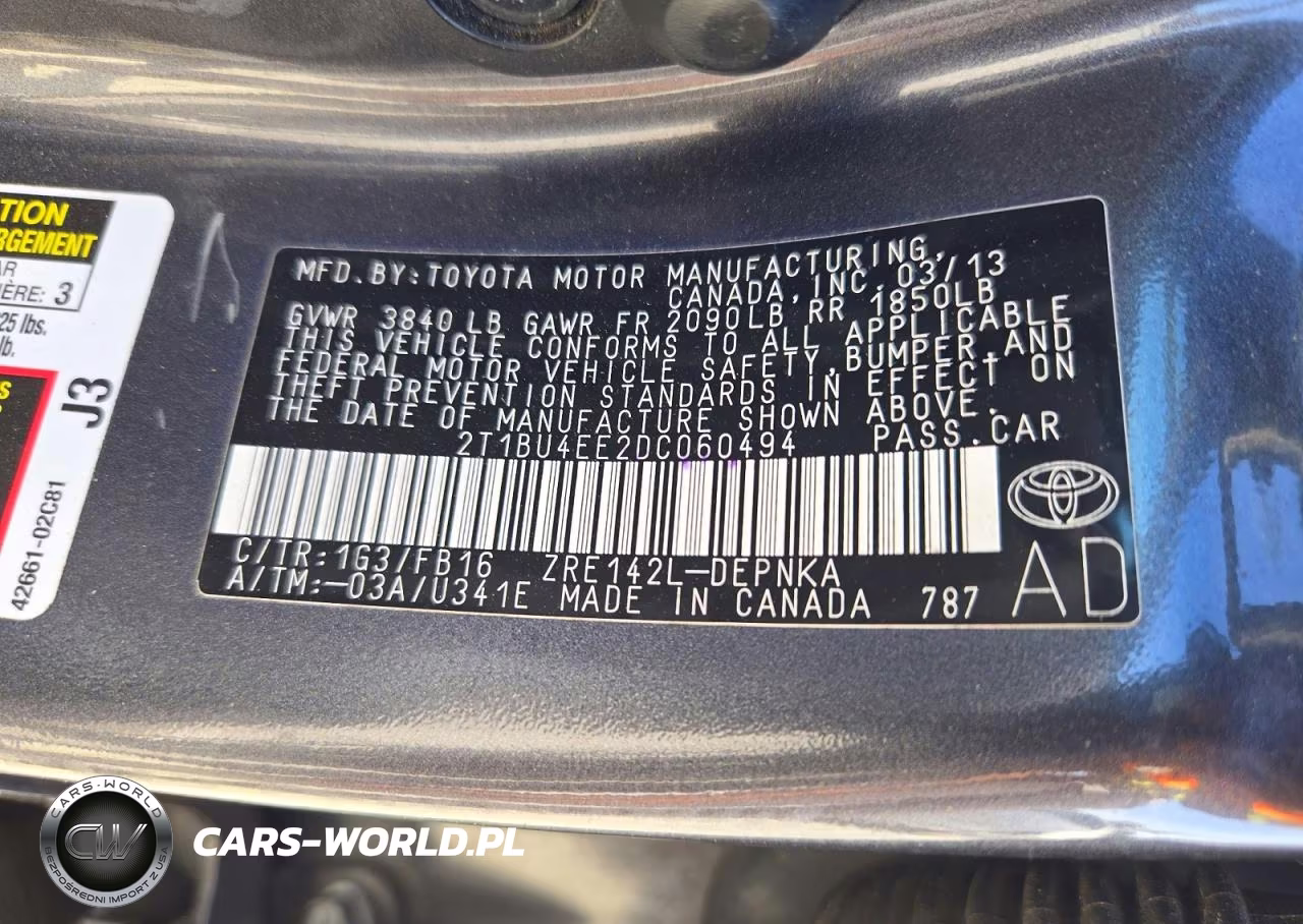 2013 Toyota Corolla Le VIN:2T1BU4EE2DC060494 - 12