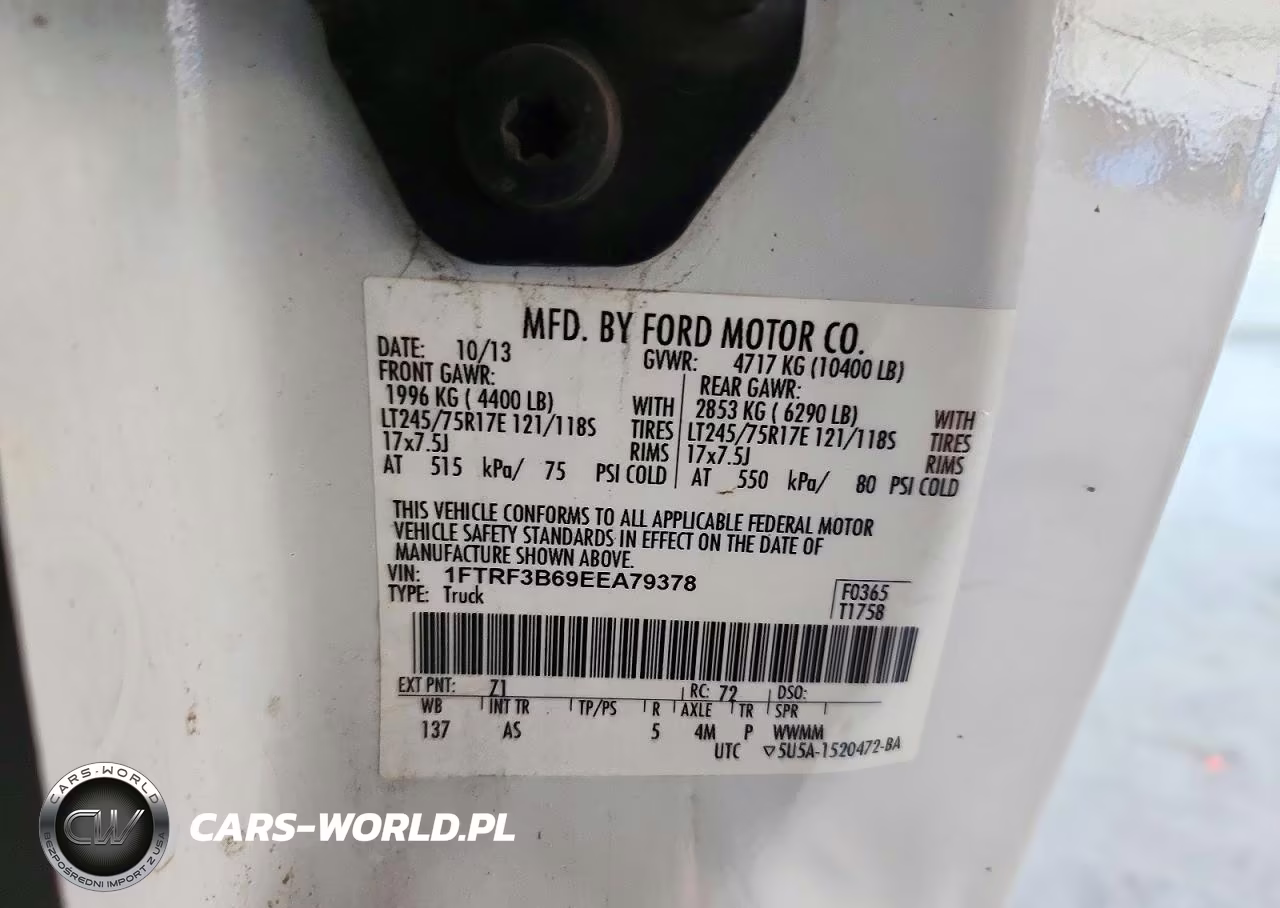 2014 Ford F-350 Super Duty VIN:1FTRF3B69EEA79378 - 12