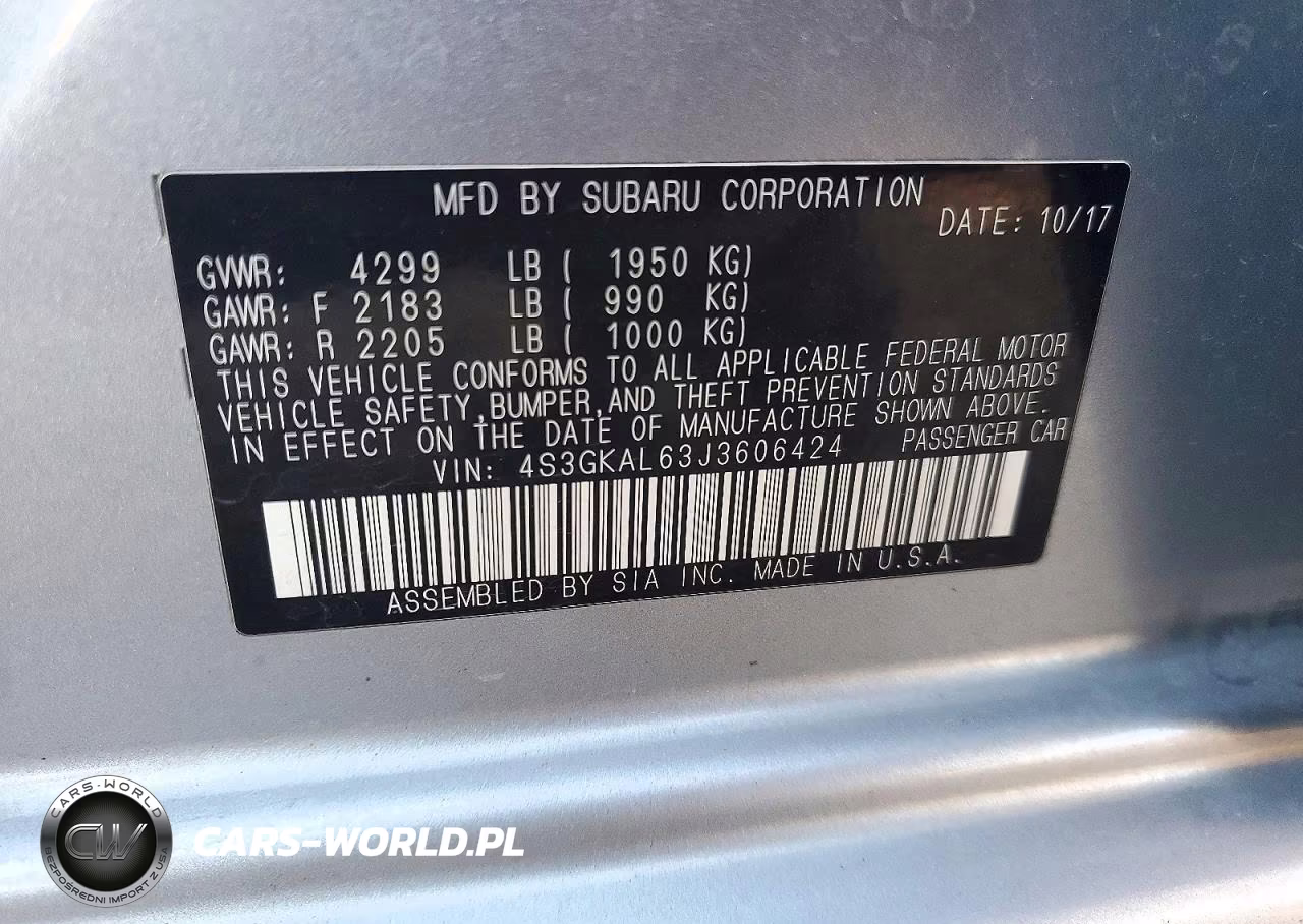 2018 Subaru Impreza Sport VIN:4S3GKAL63J3606424 - 13