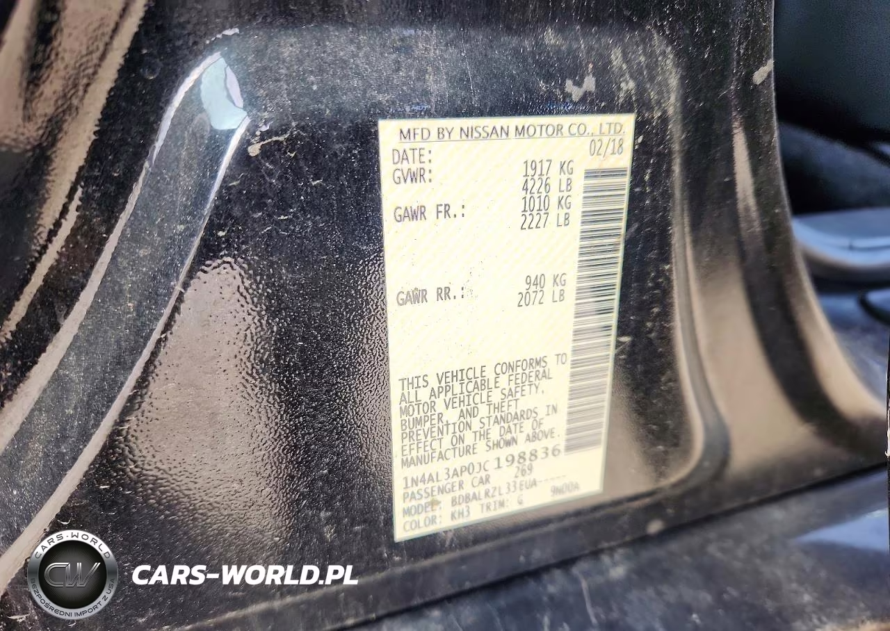 2018 Nissan Altima 2.5 VIN:1N4AL3AP0JC198836 - 12