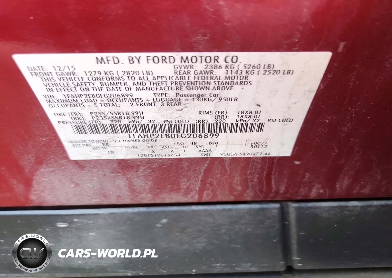 2015 Ford Taurus Sel VIN:1FAHP2E80FG206899 - 12