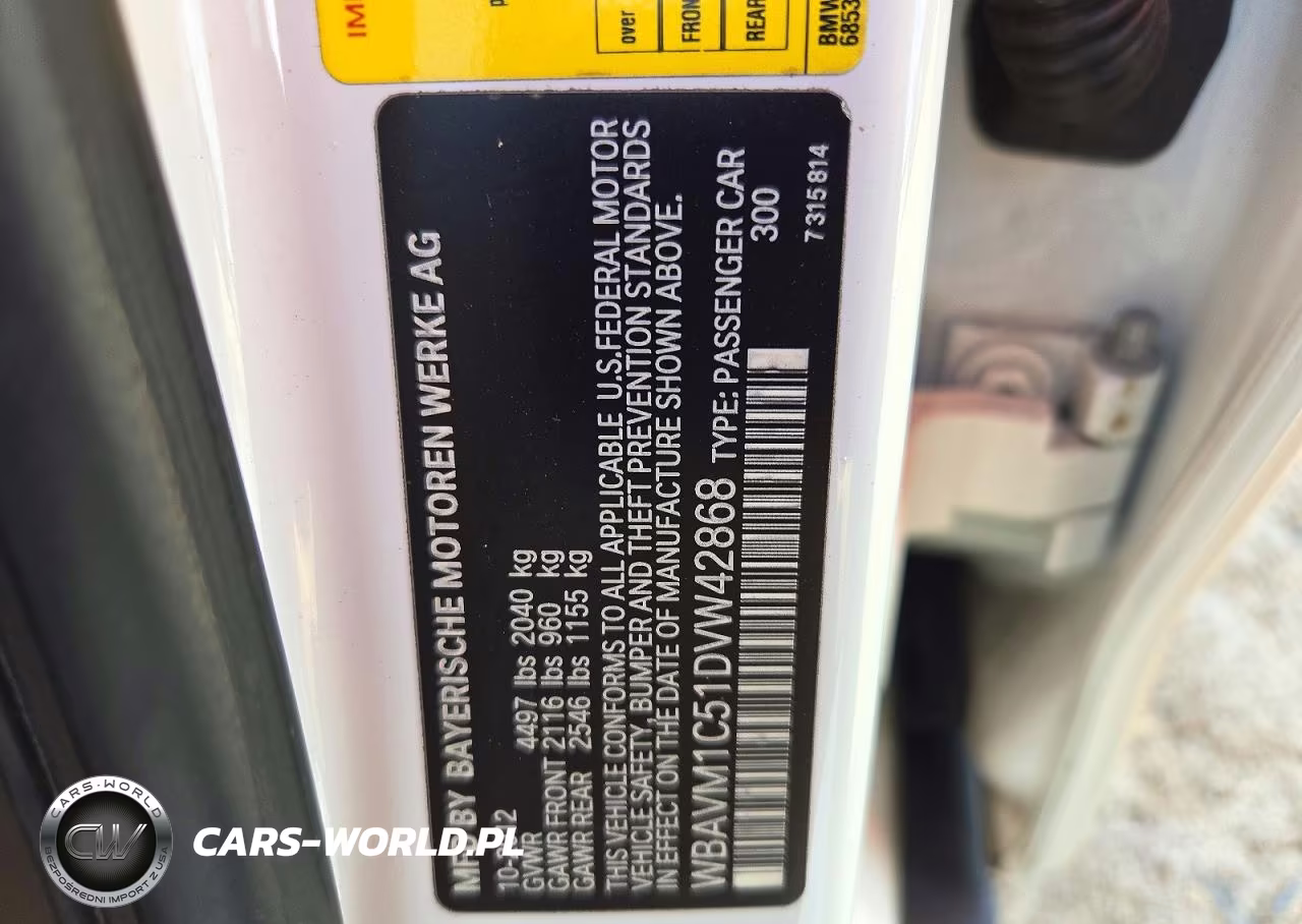 2013 BMW X1 Sdrive28I VIN:WBAVM1C51DVW42868 - 13