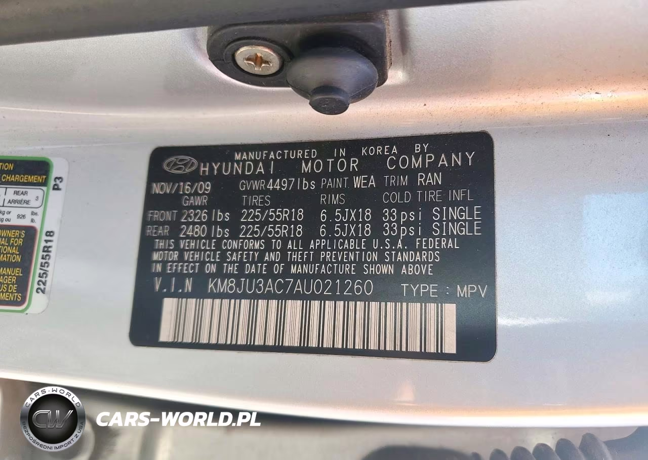 2010 Hyundai Tucson Limited VIN:KM8JU3AC7AU021260 - 13