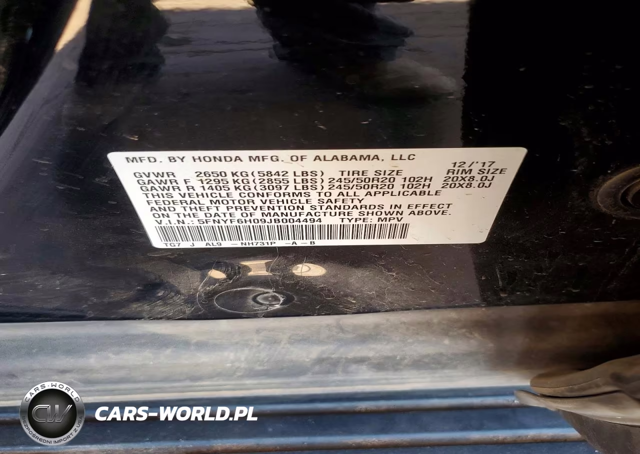 2018 Honda Pilot Elite VIN:5FNYF6H09JB004494 - 13