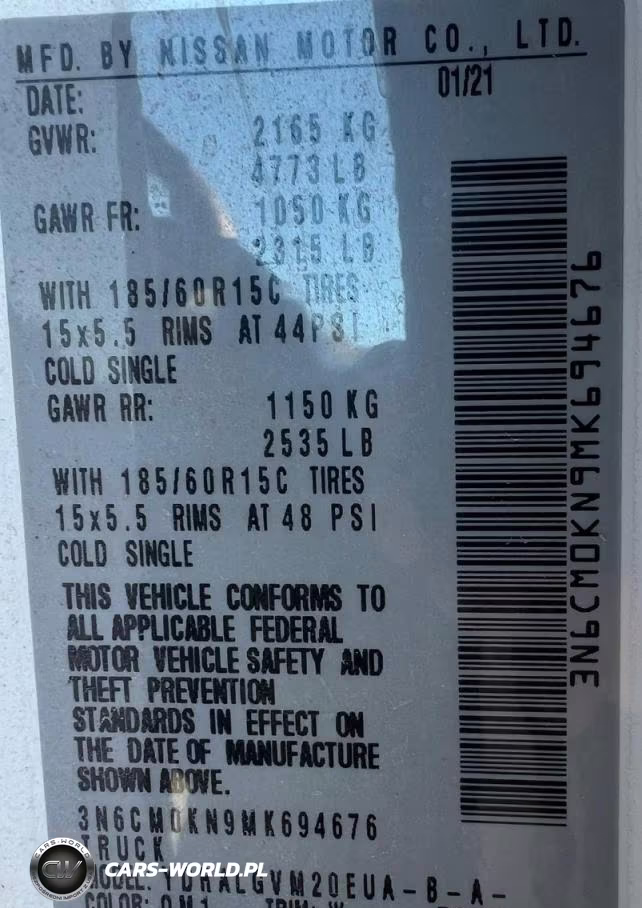 2021 Nissan Nv200 Sv VIN:3N6CM0KN9MK694676 - 10