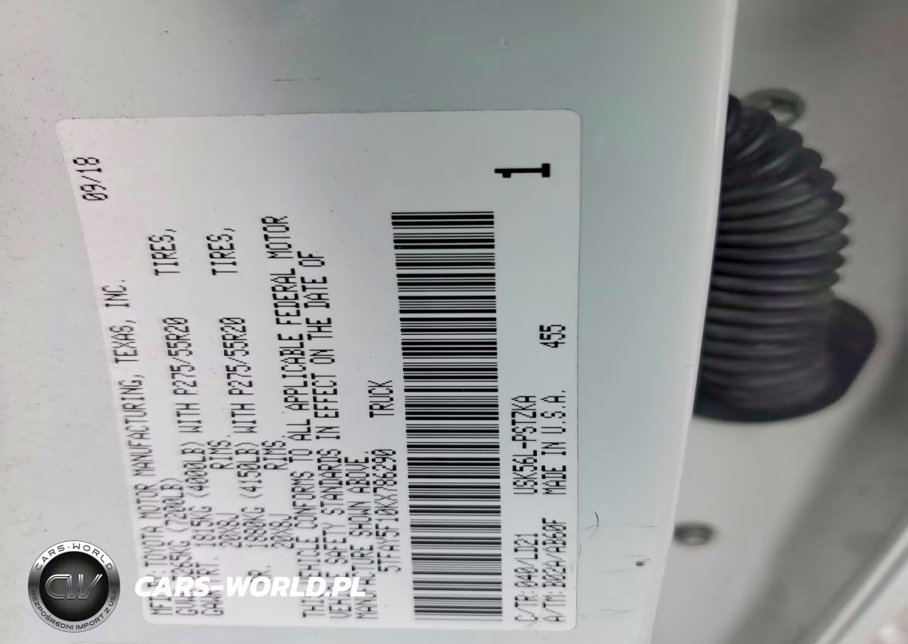 2019 Toyota Tundra 1794 Edition VIN:5TFAY5F10KX786290 - 13