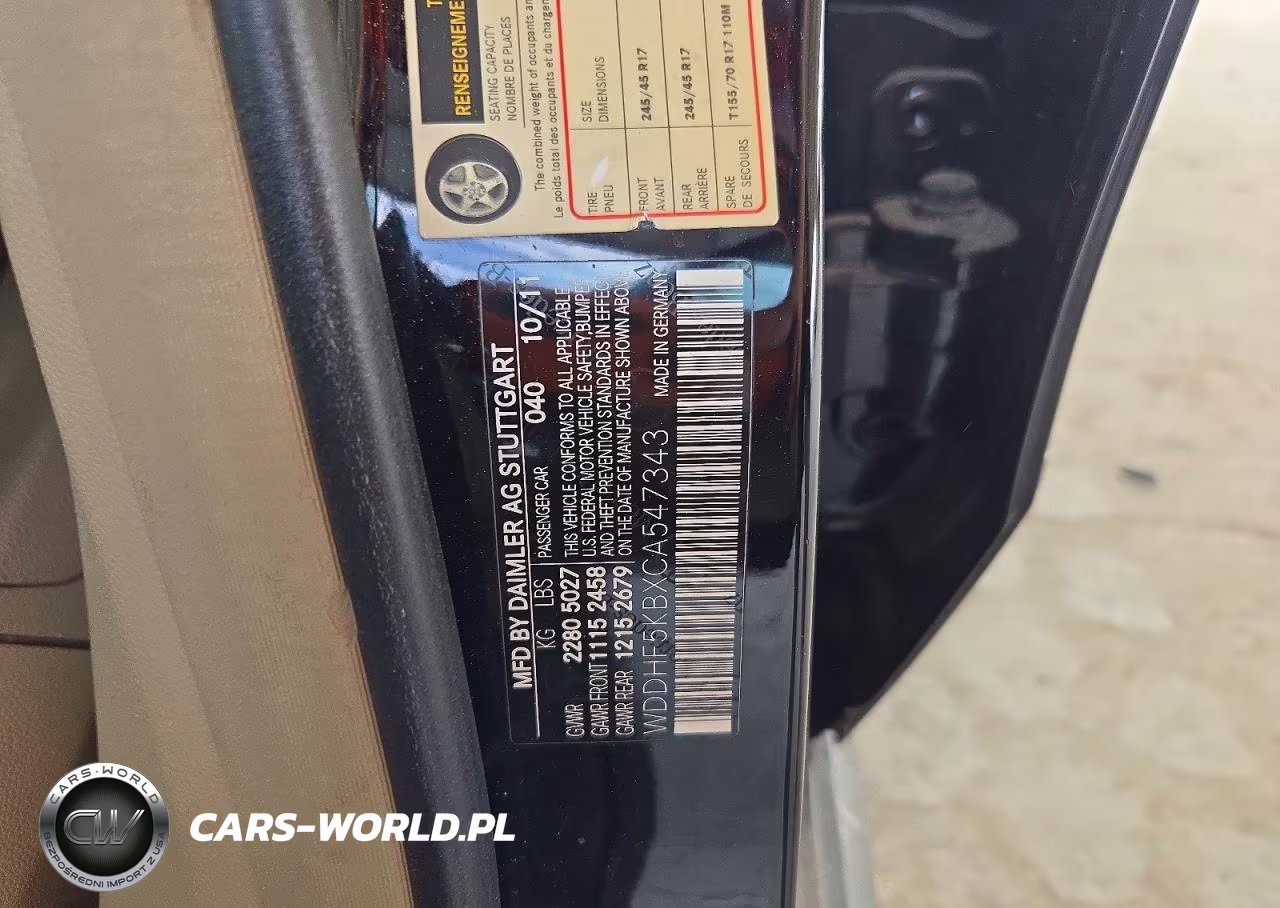 2012 Mercedes-Benz E 350 VIN:WDDHF5KBXCA547343 - 12