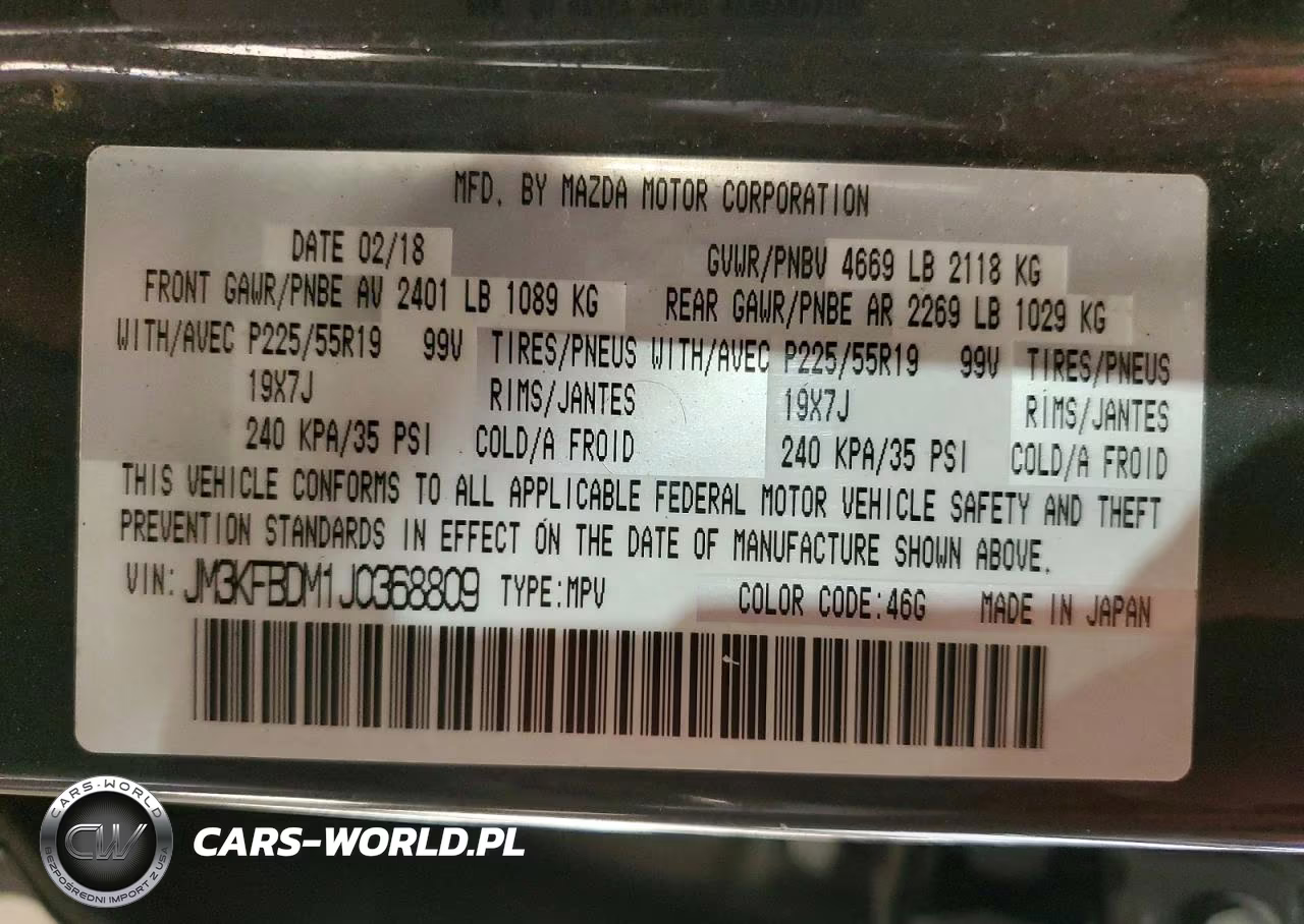 2018 Mazda Cx-5 Grand Touring VIN:JM3KFBDM1J0368809 - 13