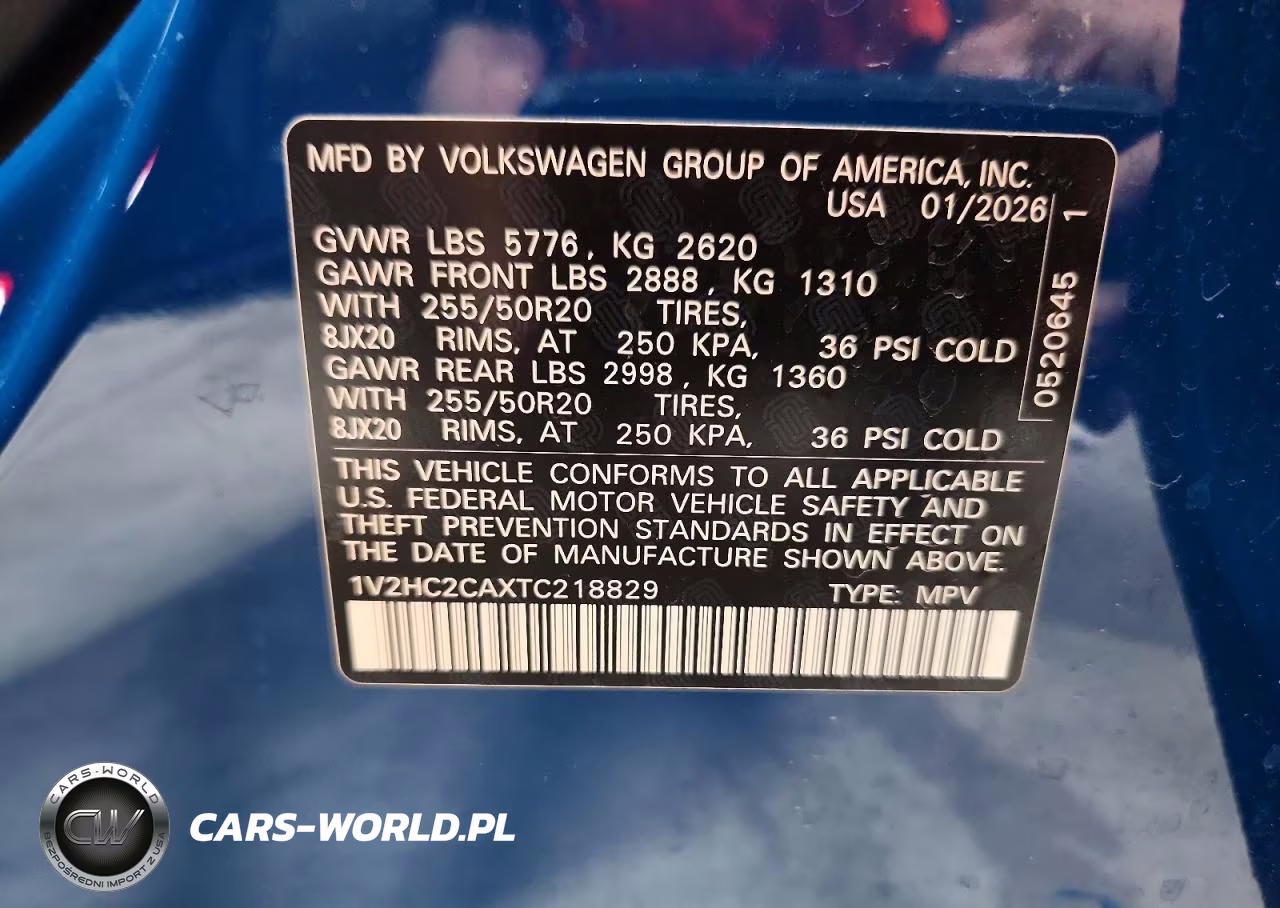 2026 Volkswagen Atlas Cross Sport Se VIN:1V2HC2CAXTC218829 - 13