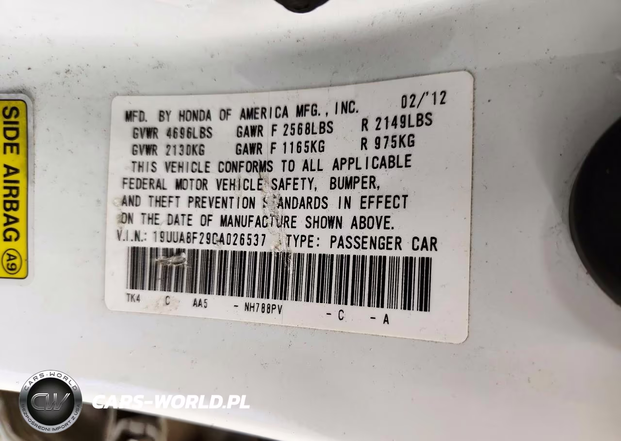 2012 Acura Tl VIN:19UUA8F29CA026537 - 13