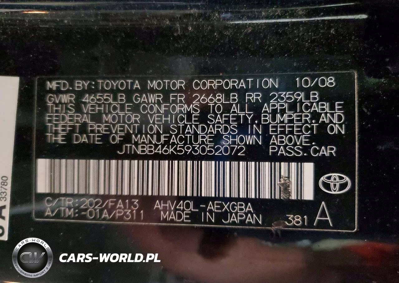 2009 Toyota Camry Hybrid VIN:JTNBB46K593052072 - 12
