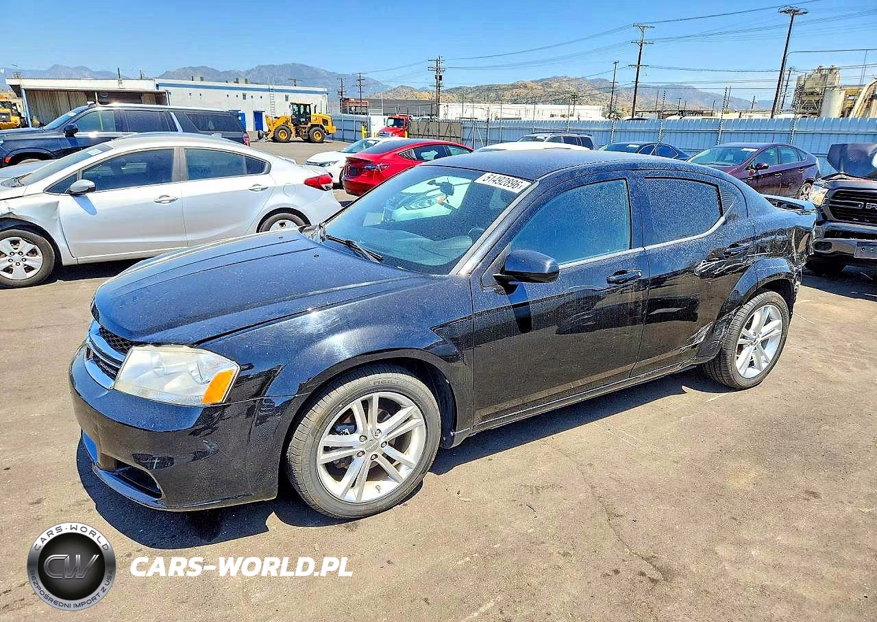 2012 Dodge Avenger Sxt VIN:1C3CDZEG6CN126452 - 1