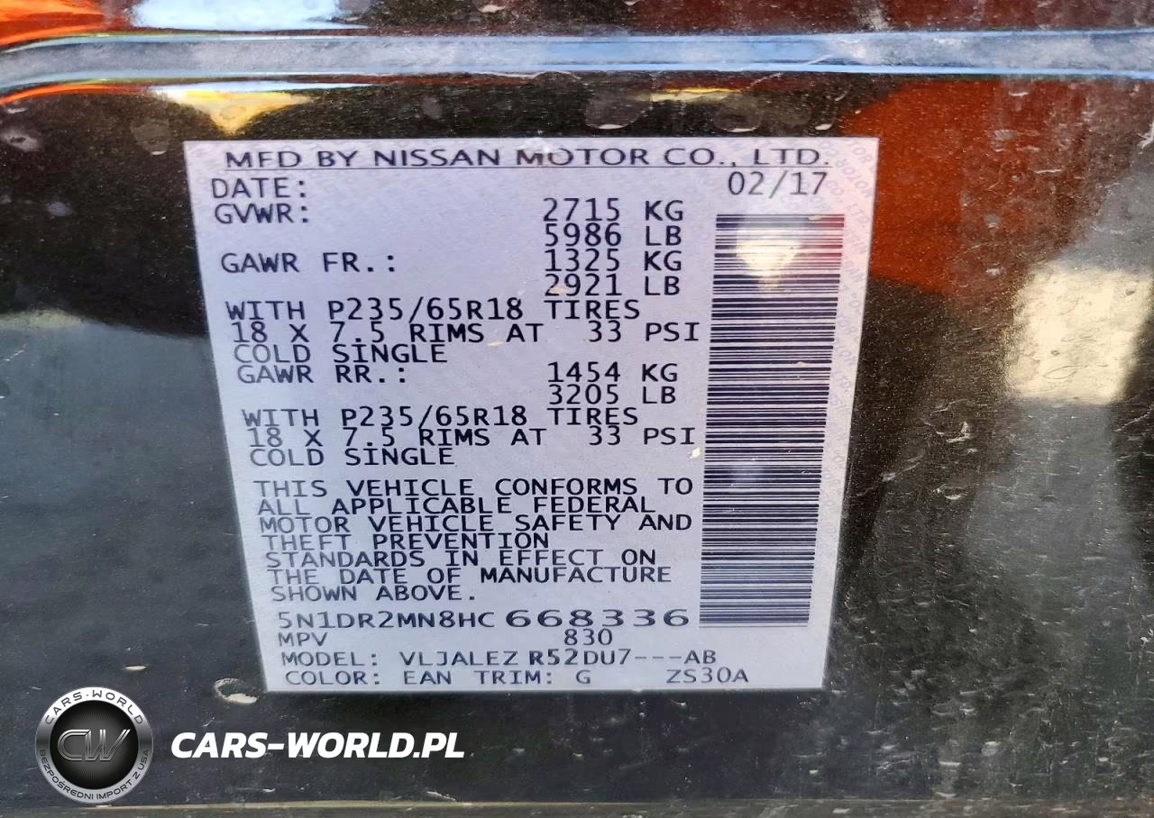 2017 Nissan Pathfinder Sv VIN:5N1DR2MN8HC668336 - 14